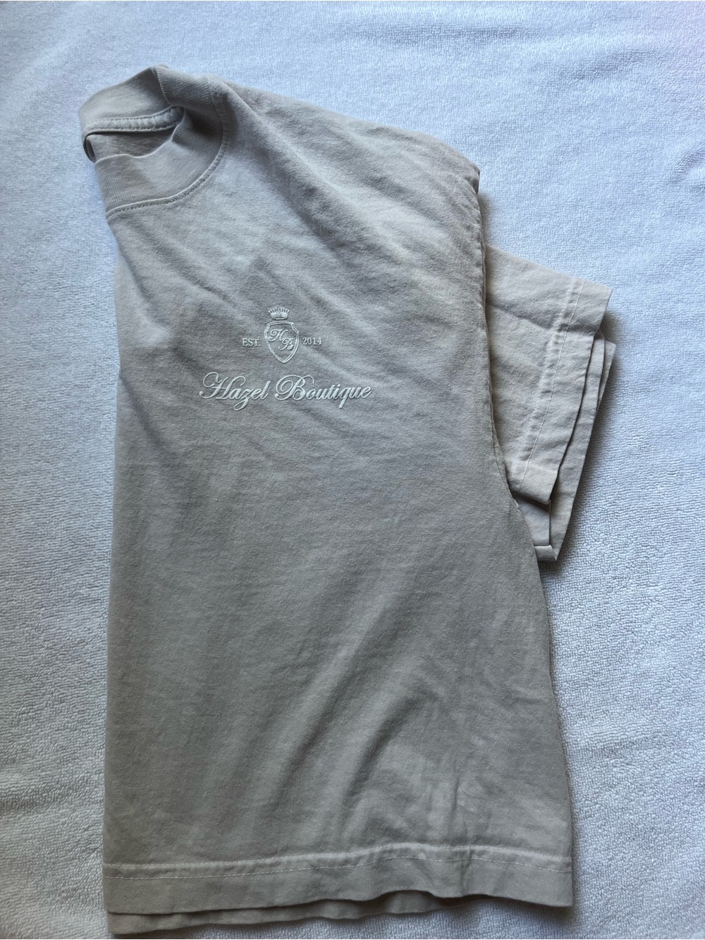 women’s Hazel Short Sleeve Tee — Light Taupe
